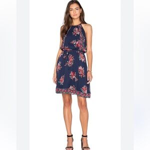 • Joie • Women’s Valletta Mini Dress in Dark Navy
Floral Red / Blue  Small